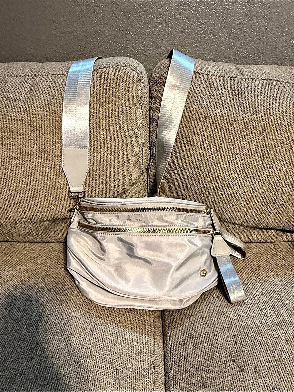 CAITINA Belt Bag Silver Crossbody